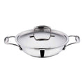 Vinod Platinum Triply Stainless Steel Kadai With Lid | Grocsy