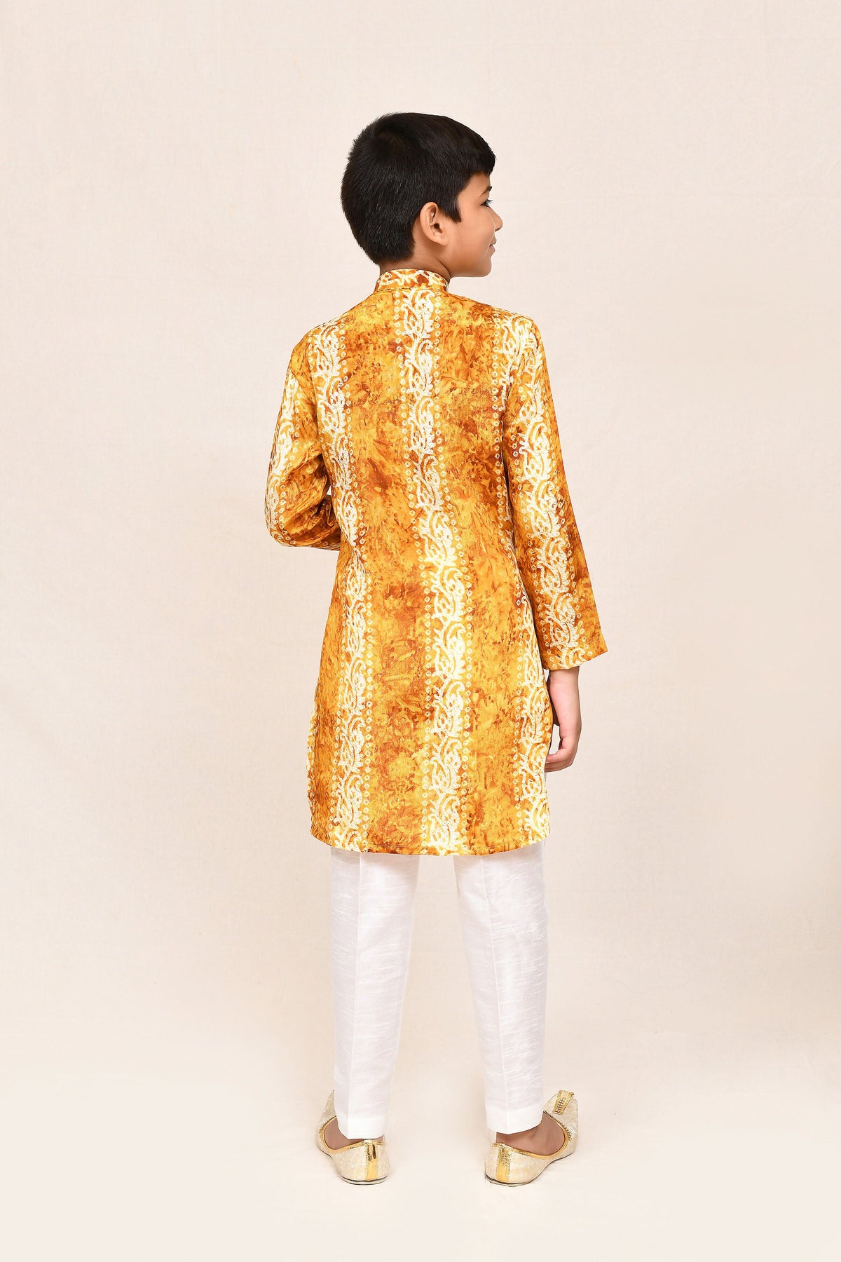 Joban Fashion SilkMusturd Kurta With Straight Fit Pant | Grocsy