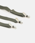 Manet Boys Solid Suspenders - Bottle Green | Grocsy