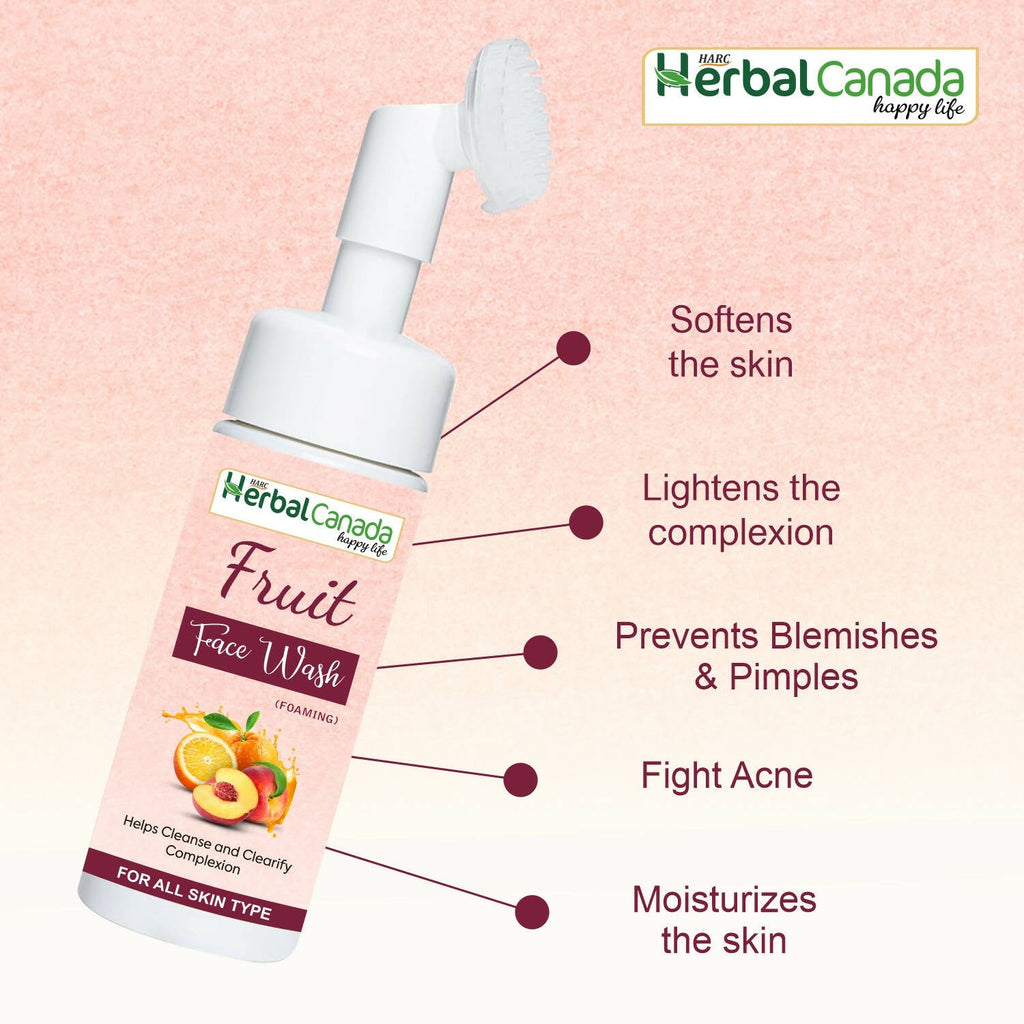 Herbal Canada Fruit Foaming Face Wash | Grocsy