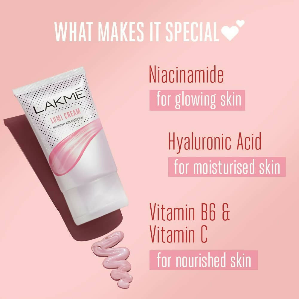 Lakme 9 To 5 Lumi Strobe Cream Highlighter + Moisturizer + Primer | Grocsy