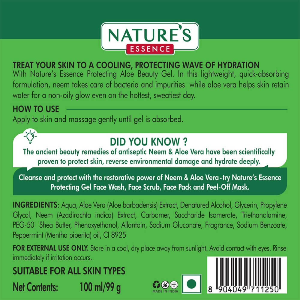 Nature's Essence Aloe Beauty Gel With Neem | Grocsy