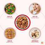 Go Crackers Kashmiri Brown Halves Dried Walnuts Kernels Without Shell | Grocsy