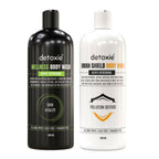 Detoxie Body Wash with Loofah - Urban Shield & Wellness | Grocsy