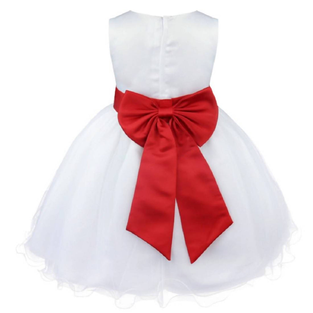 Asmaani Baby Girl's White Color Party Wear Dress (AS-DRESS-22055) | Grocsy