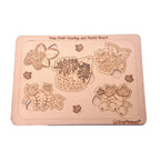 Kraftsman Tree Fruits with Leaves Puzzle Board | Color Kit included | Grocsy