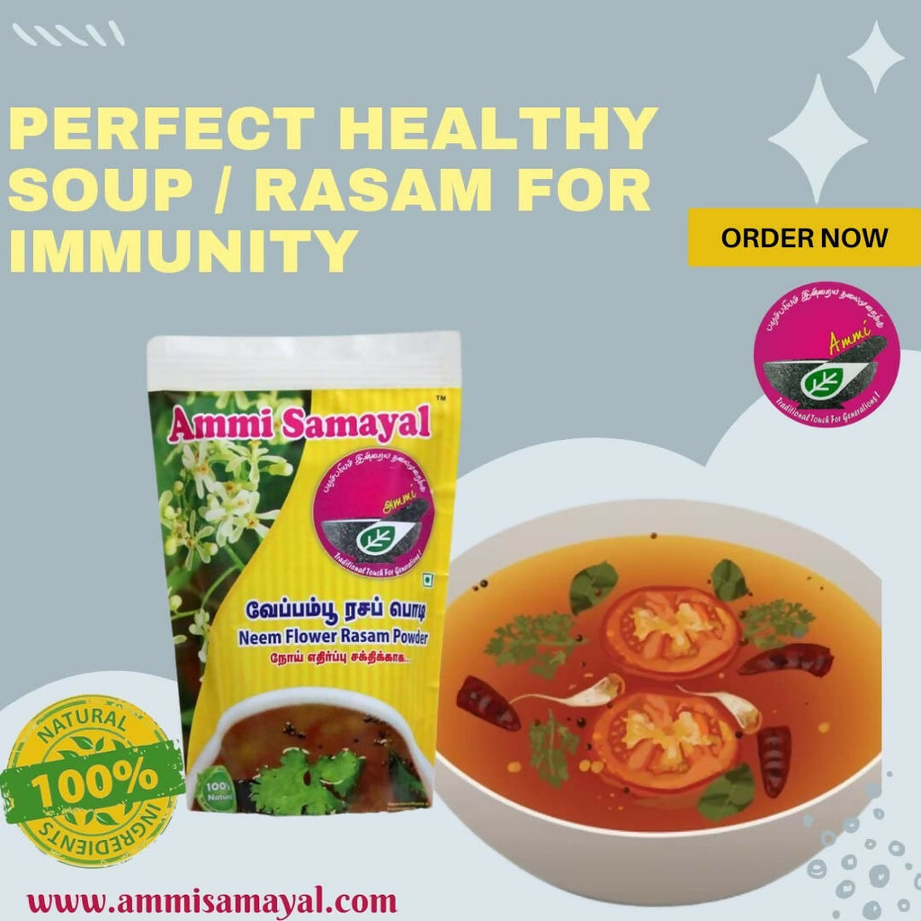 Ammi Samayal Neem Flower (Veppampoo) Instant Rasam/Soup Mix | Grocsy