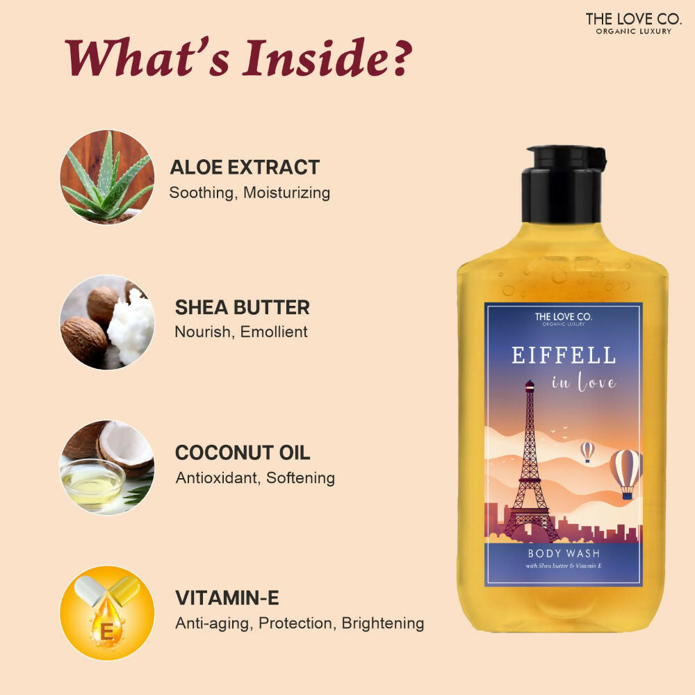 The Love Co. Eiffell In Love Body Wash | Grocsy