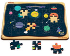 Webby Outer Space Solar System Wooden Jigsaw Puzzle - 40 Pcs | Grocsy