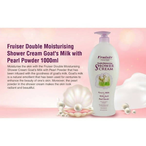 Fruiser Double Moisturizing Shower Cream Goat's Milk With Pearl Powder | Grocsy