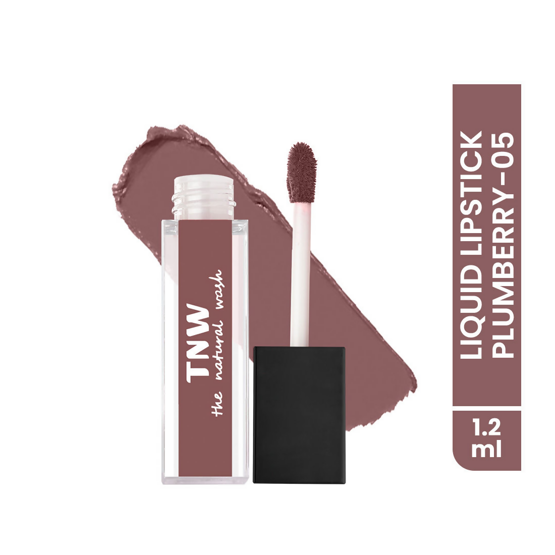 The Natural Wash Matte Velvet Longstay Liquid Mini Lipstick - 05 Plumberry | Grocsy