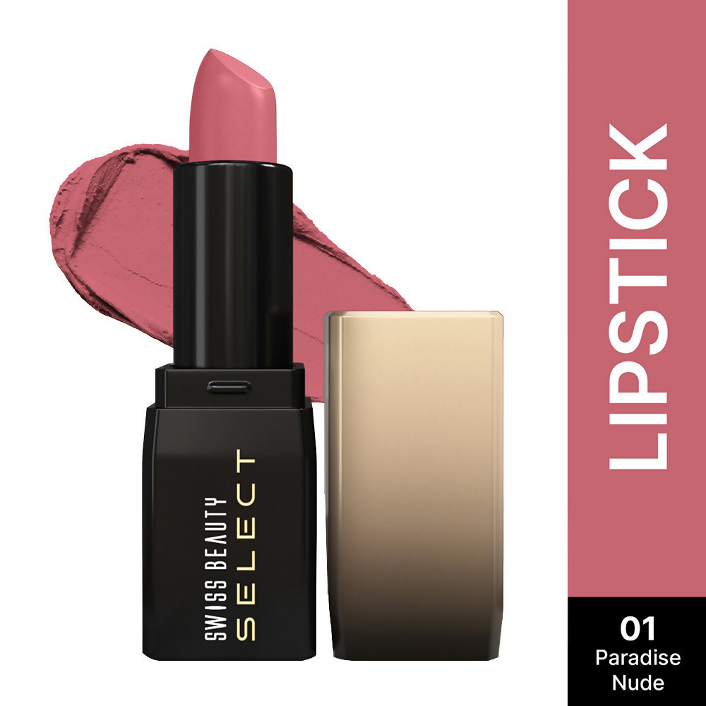 Swiss Beauty Select Dare To Matte Lipstick - 1 Paradise Nude | Grocsy