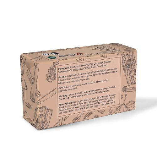Mirah Belle Goat Milk Cinnamon Purifying Soap | Grocsy