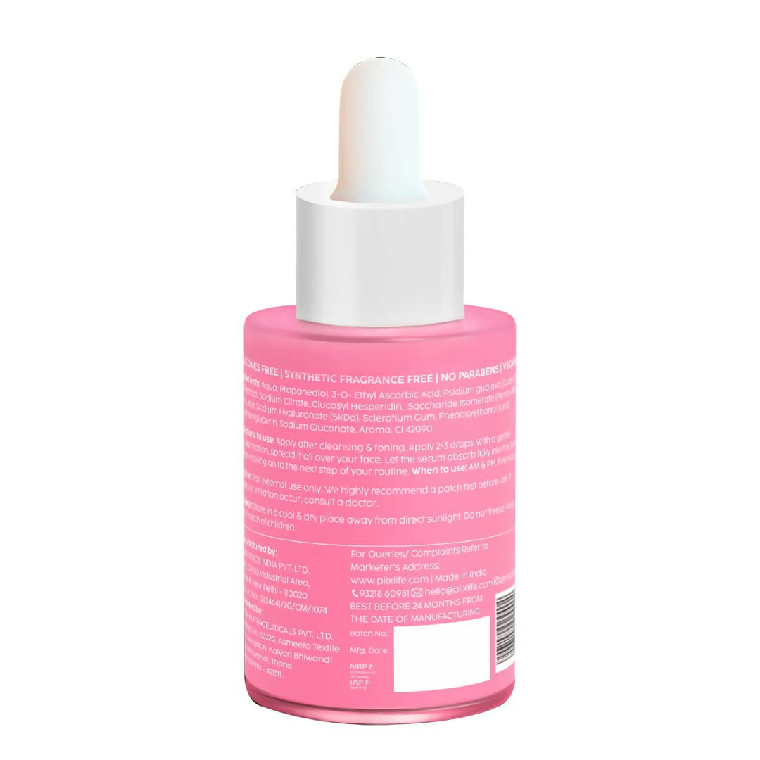 PLIX The Plant Fix 10% Vitamin C Face Serum For Skin Brightening & Even Toned Complexion | Grocsy