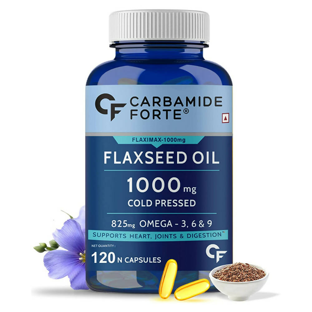 Carbamide Forte Flaxseed Oil Omega 3 6 9 Capsules | Grocsy