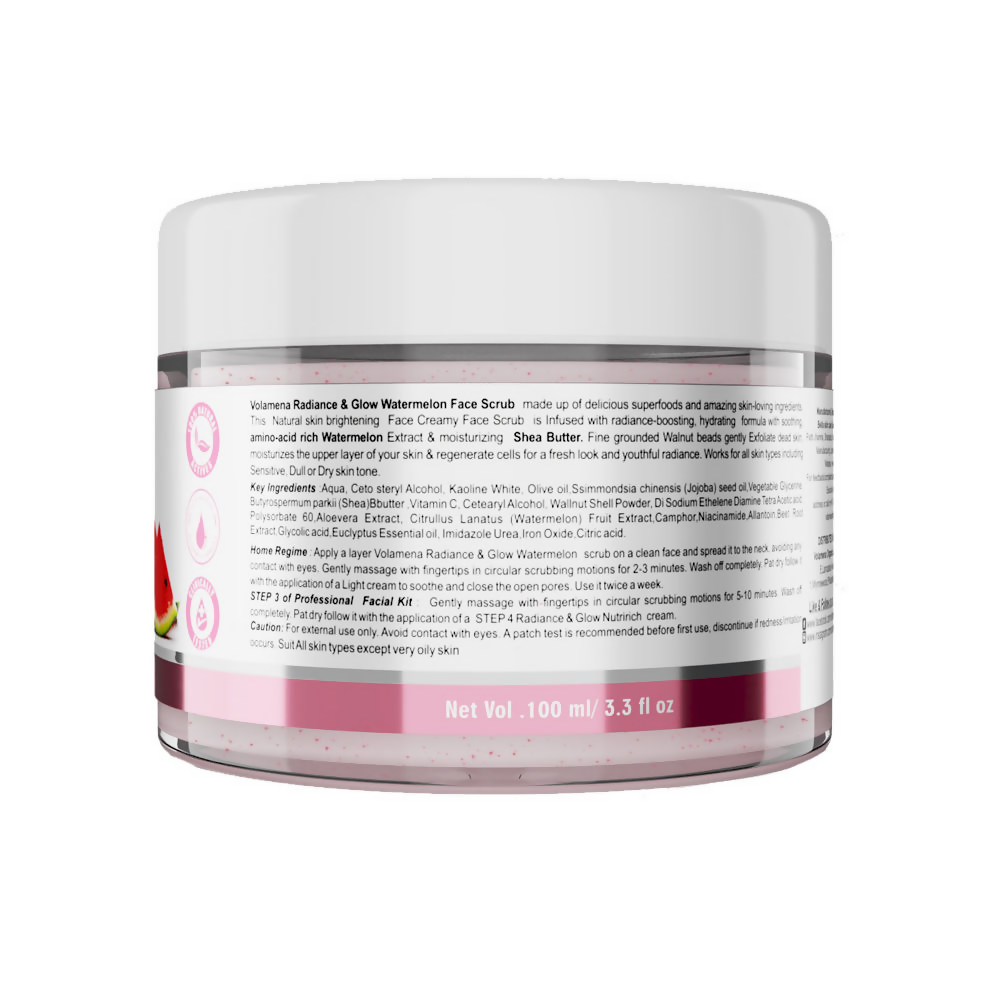 Volamena Radiance & Glow Watermelon Pink Face Scrub | Grocsy