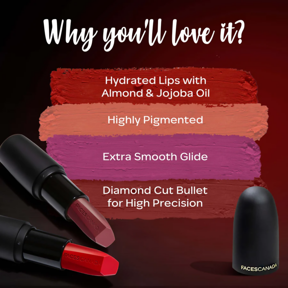 Faces Canada Weightless Matte Finish Lipstick - Brown Ashes 25 | Grocsy