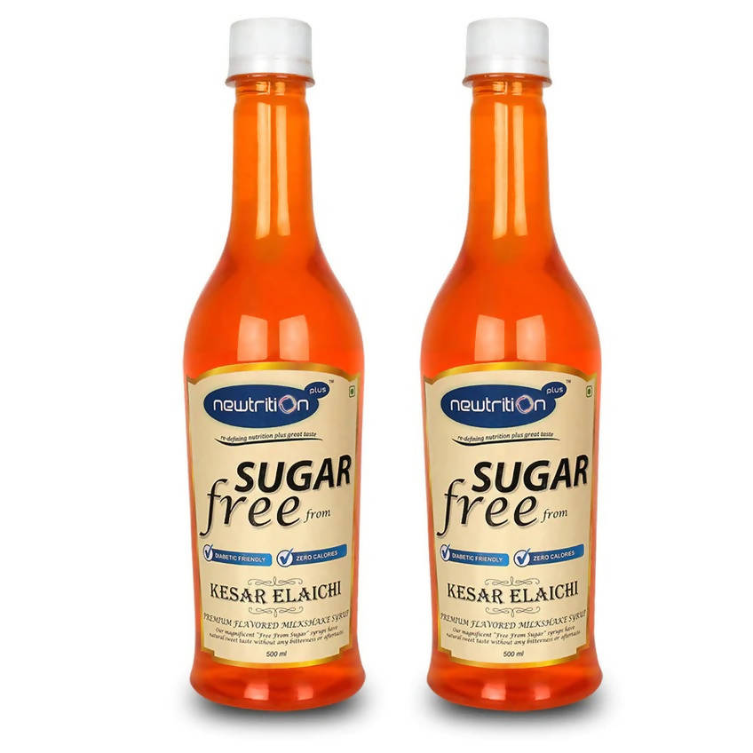 Newtrition Plus Sugar Free Kesar Elaichi Syrup | Grocsy
