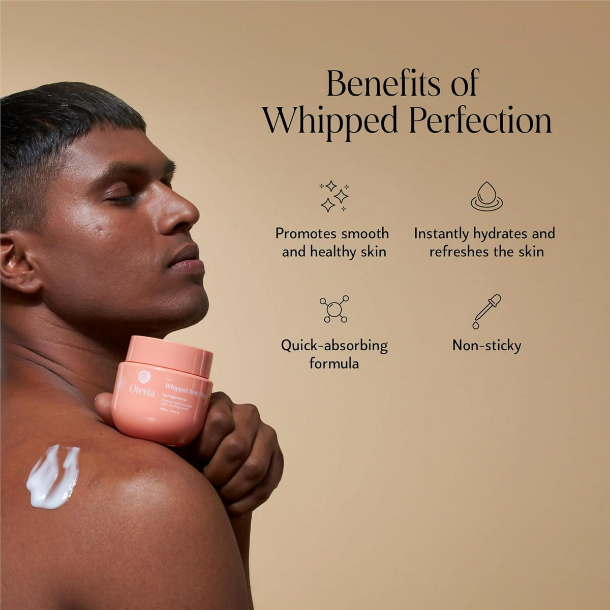 Oteria Premium Hydrating Body Yogurt Infused With Red Algae Extract Gel For Summer Moisturizer & Beauty Essential | Grocsy