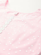 Ahalyaa Women's Traditional Wear Co-ods - Pink | Grocsy