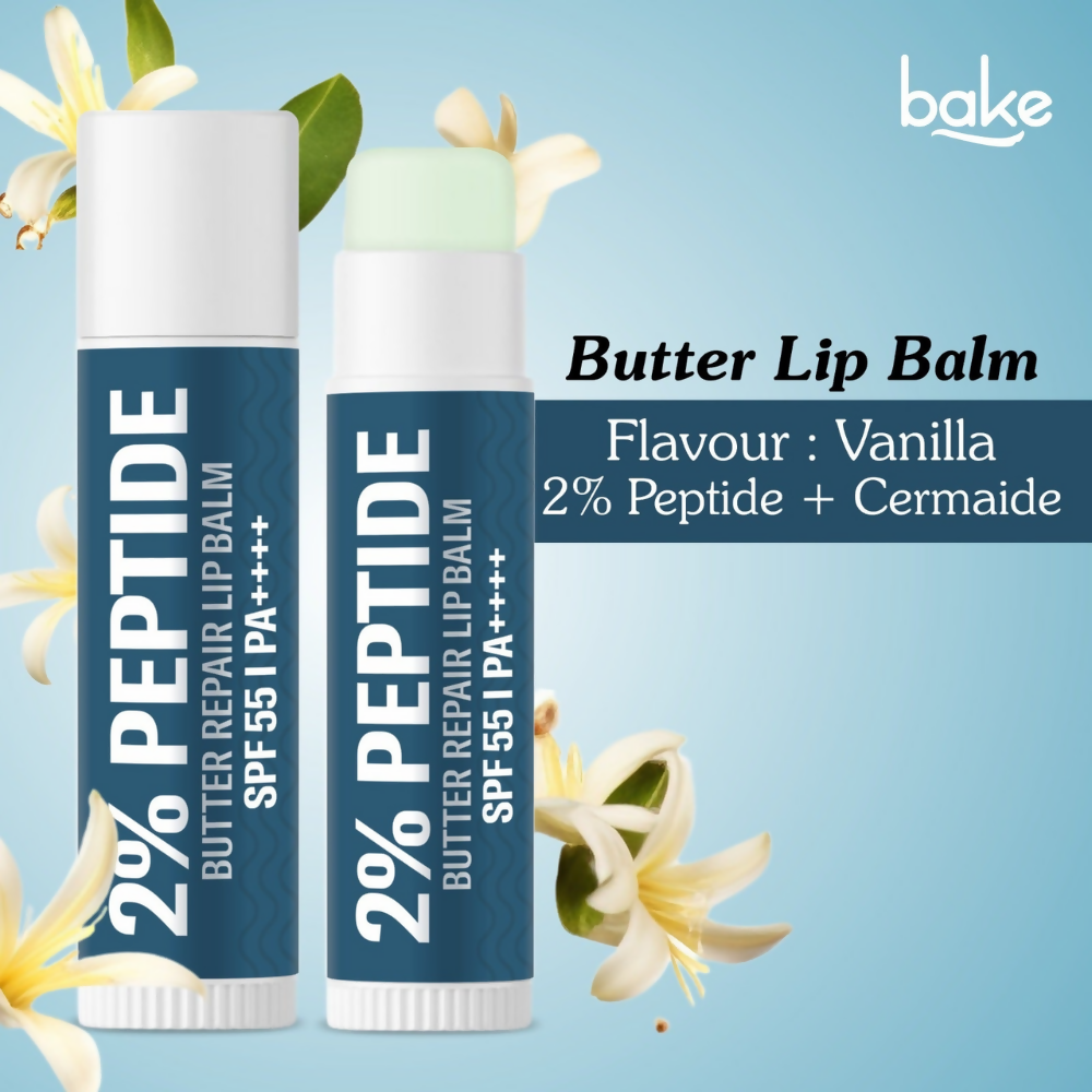 Bake 2% Peptide + Ceramide Butter Brightening Lip Balm SPF 55 PA++++ | Grocsy