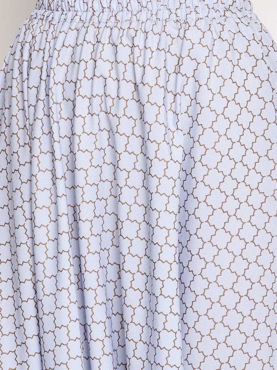 Ahalyaa Crepe Printed Top With Harem Pant | Grocsy