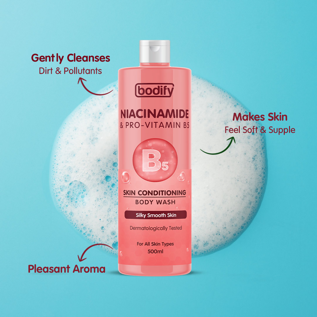 Bodify Niacinamide & Pro-Vitamin B5 Skin Conditioning Body Wash | Grocsy