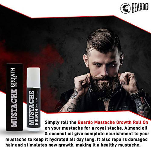 Beardo Mustache Growth Roll on | Grocsy