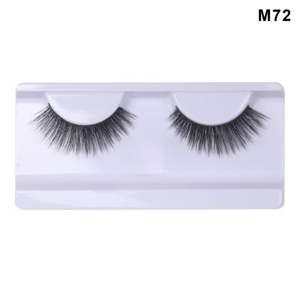 Bronson Professional 3D Cat Eyes Natural Look False Eyelashes - M72 | Grocsy