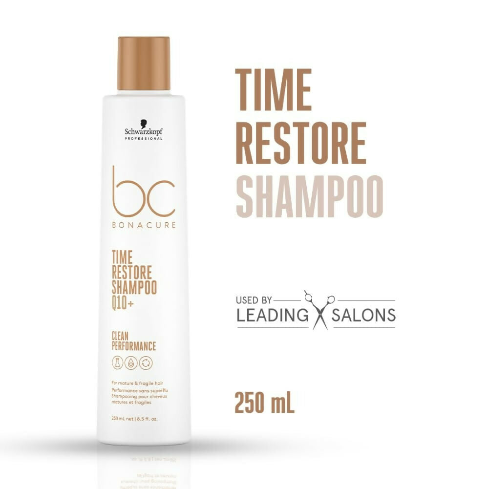Schwarzkopf Professional Bonacure Time Restore Shampoo with Q10+ | Grocsy
