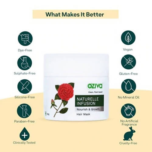 OZiva Naturelle Infusion Nourish & Growth Hair Mask | Grocsy