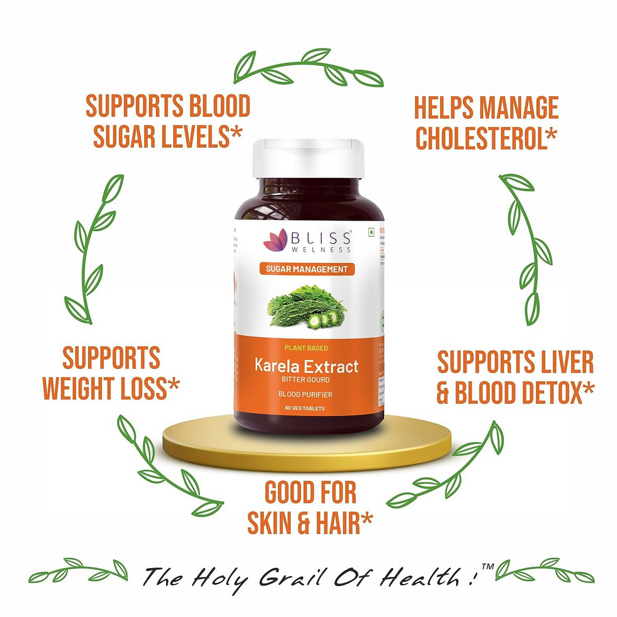 Bliss Welness Karela Extract Tablets | Grocsy