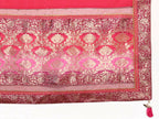 Pink Dual Tone Silk Georgette Thread Zari And Cord Embroidery Handwork Butta Saree - Norita Saumya | Grocsy