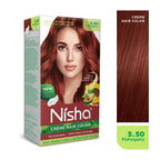 Nisha Creme Hair Color for Women - Mahogany | Grocsy