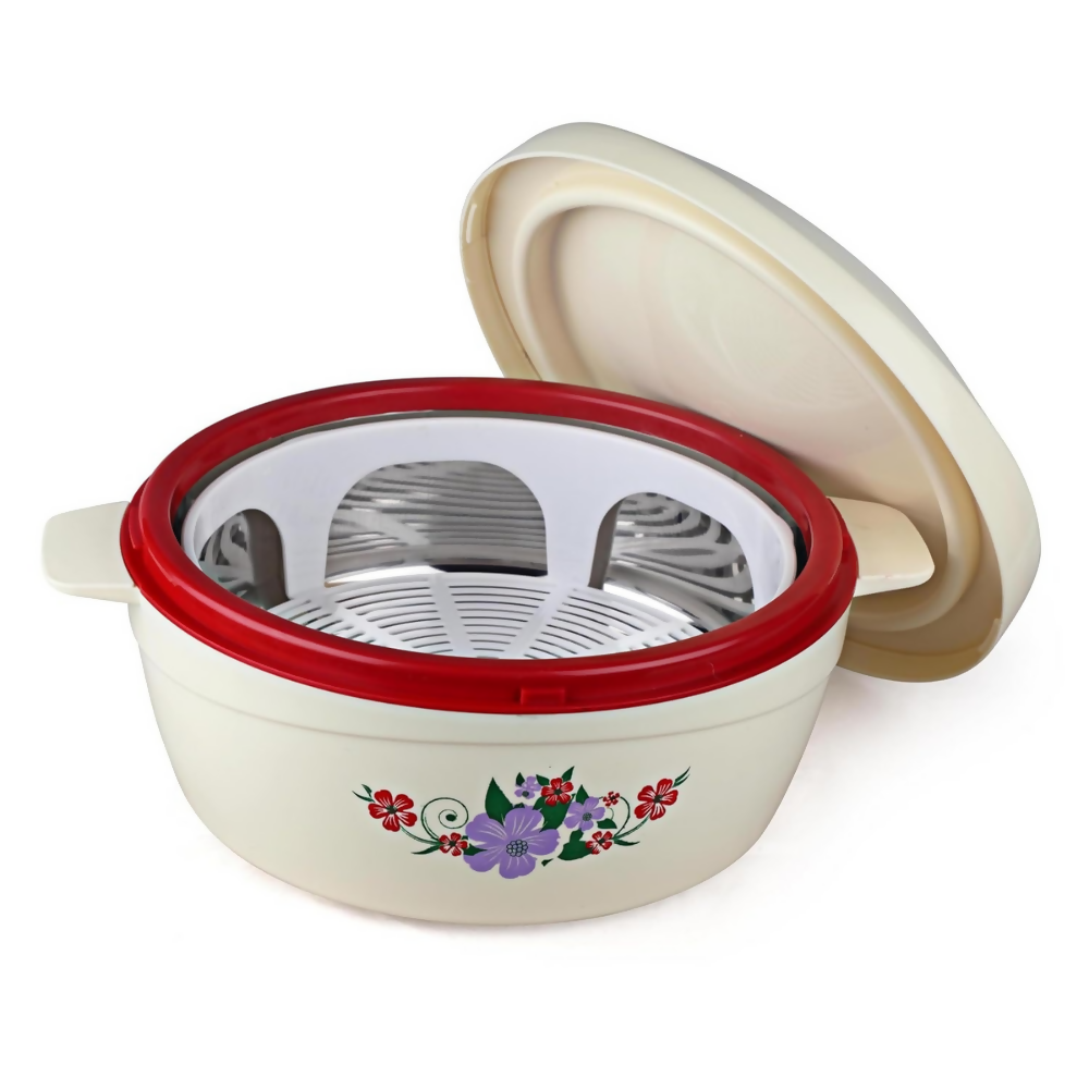 Cello Roti Plus Insulated Casserole Hot Pot Box Case with Lid - Red | Grocsy