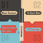 Ronzille Hd Finish Full Coverage Liquid Concealer - Medium Beige 02 | Grocsy