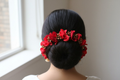 Red Orchids Gajra | Grocsy