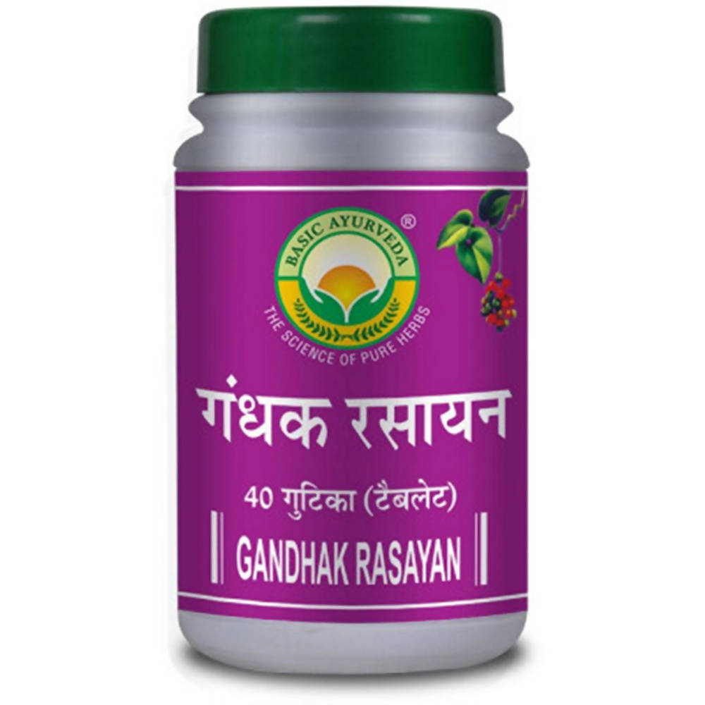 Basic Ayurveda Gandhak Rasayan Tablets | Grocsy