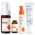 Plum Glow-Getter CSMS (Cleanser, Serum, Moisturizer, Sunscreen) Combo With Vitamin C | Grocsy