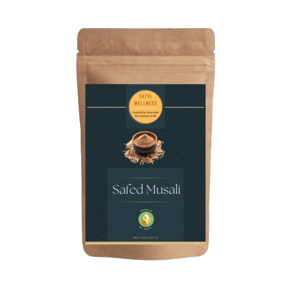 Satvi Wellness Safed Musli Powder | White Musli Powder | Men Wellness | Grocsy