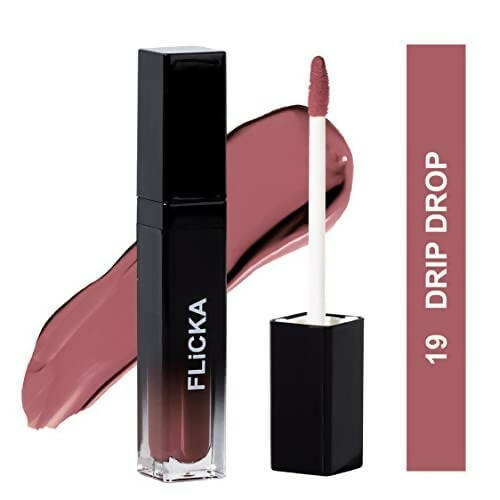 FLiCKA Set and Attack Liquid Matte Lipstick 19 Dip Drop - Nude | Grocsy