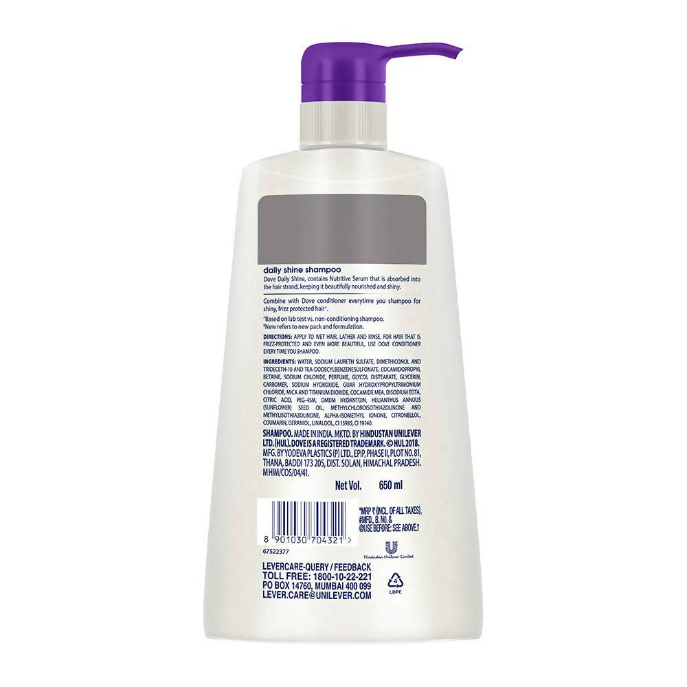 Dove Daily Shine Shampoo - For Dull And Frizzy Hair | Grocsy