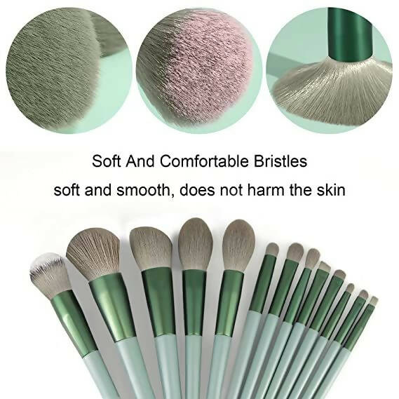 Favon Pack of 13 Professional Makeup Brushes with Free Pouch | Grocsy