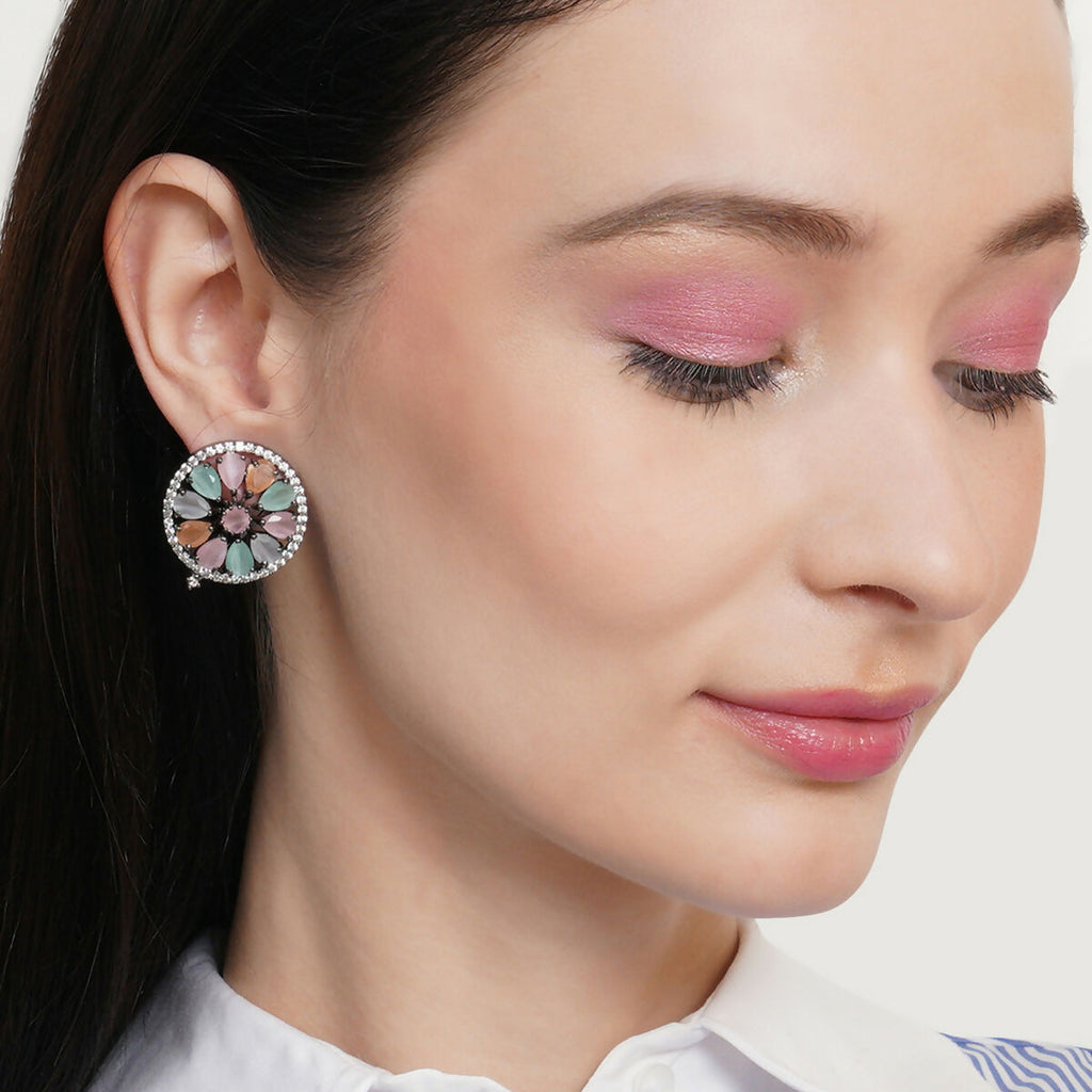 Blush Stone Wheel Studs- Ruby Raang | Grocsy