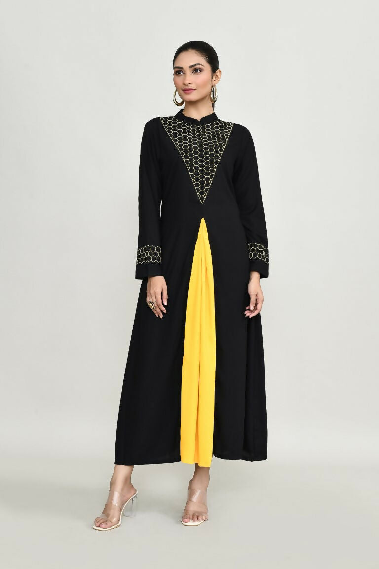 Joban Fashion Black Rayon Kurta Set | Grocsy