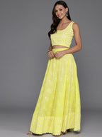 Ahalyaa women's wear Traditional wear lehenga choli - Yellow | Grocsy