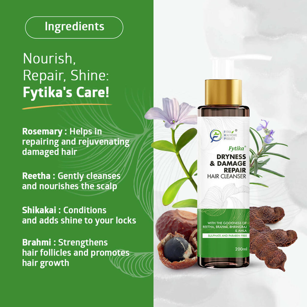Fytika Dryness & Damage Repair Hair Cleanser | Grocsy