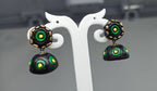 Terracotta Small Jhumkas With Studs-Black