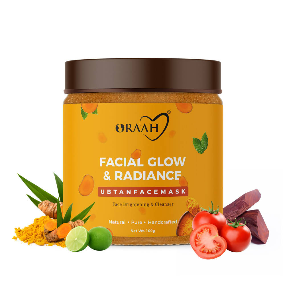 Oraah Facial Glow & Radiance Ubtan Face Mask | Grocsy
