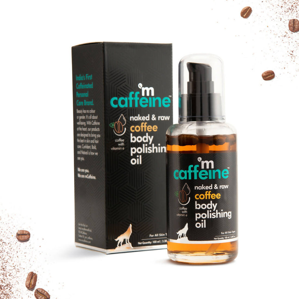 mCaffeine Raw Coffee Body Polishing Oil | Grocsy